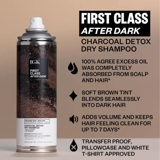 IGK FIRST CLASS AFTER DARK Charcoal Detox Dry Shampoo