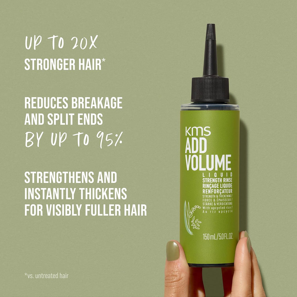 KMS AddVolume Liquid Strength Rinse 500ml