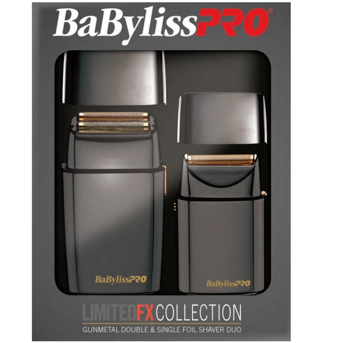 BaBylissPRO LimitedFX Gunmetal Single & Double Foil Shaver