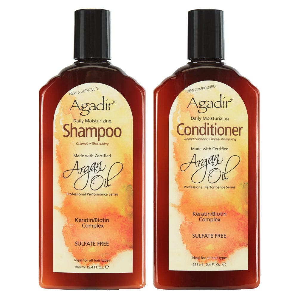 Agadir Argan Oil Daily Moisturising Shampoo and Conditioner 366ml Duo