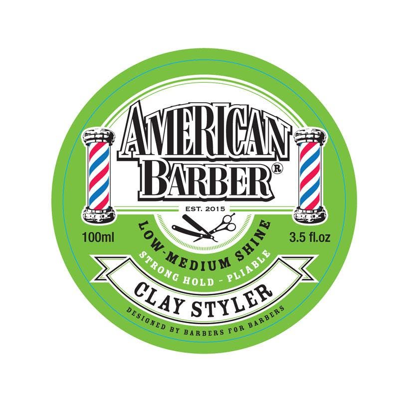 American Barber Clay Styler Strong Hold 100ml