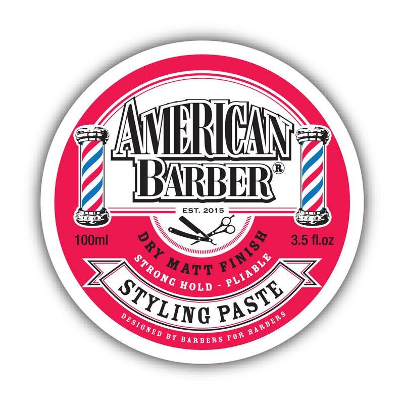 American Barber Styling Paste Strong Hold 100ml