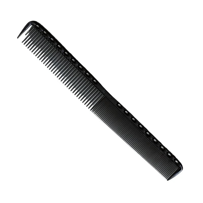 Y.S. Park G35 Fine Cutting Comb with Guide by cm, Extra Long - Carbon Black