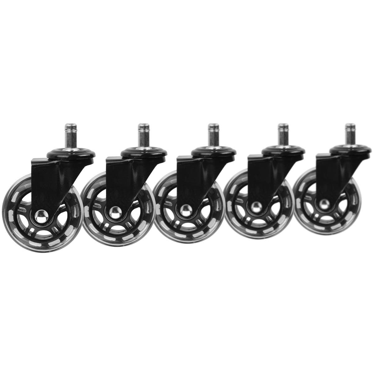5pcs Rollerblade Replacement Wheels for Salon Beauty Stools Office Desk Chair