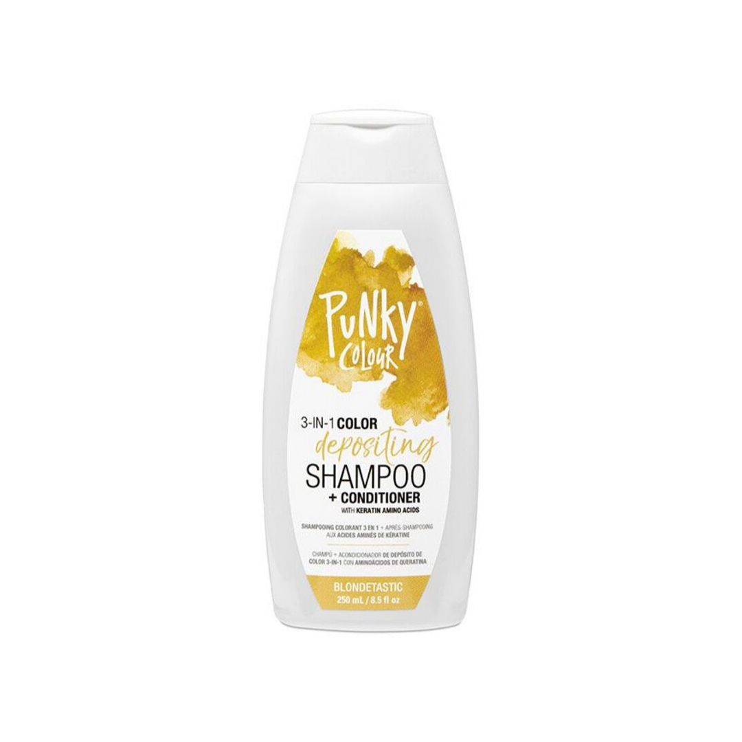 Punky Colour 3-in-1 Color-Depositing Shampoo + Conditioner - Blondetastic