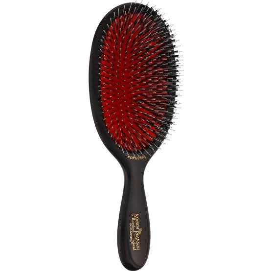Mason Pearson Popular Bristle & Nylon BN1 - Dark Ruby / Black