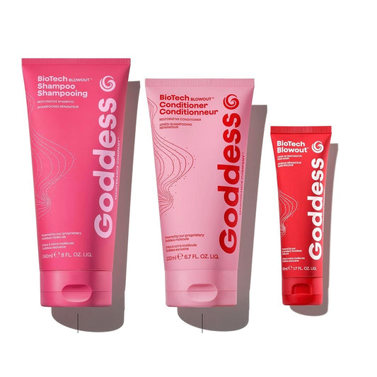 GoddessPro BioTech Blowout Restorative Trio Kit (Shampoo, Conditioner & Mask 50ml)