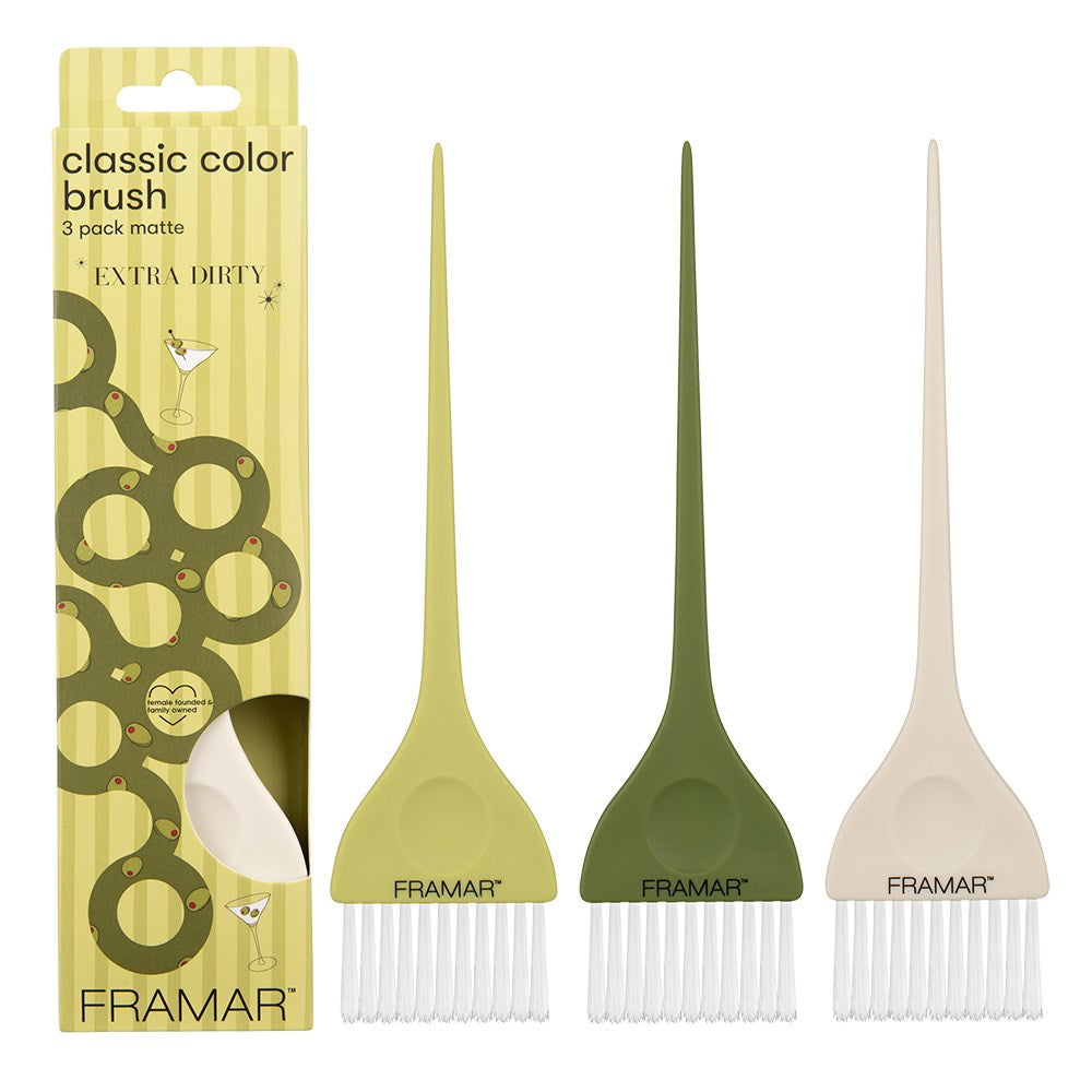 Framar Classic Color Tint Brush 3pk - Extra Dirty