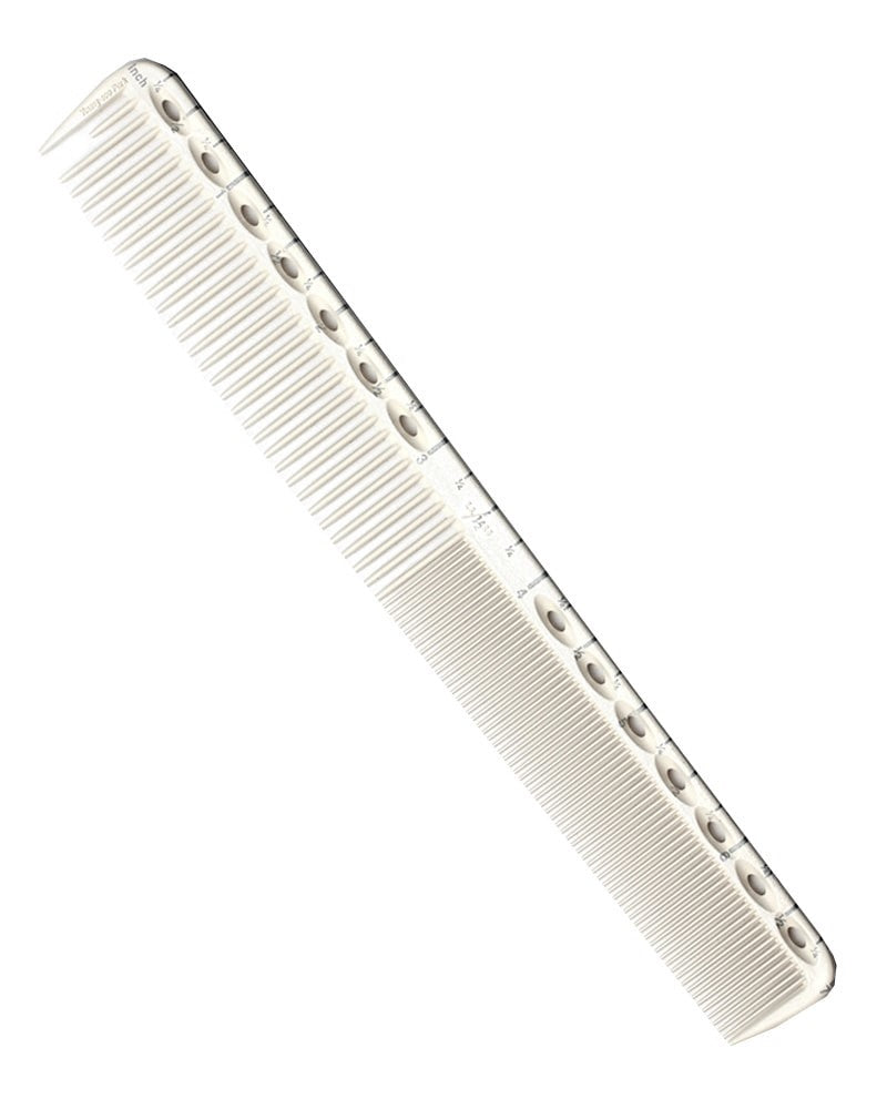 Y.S. Park GI39 Fine Cutting Comb with Guide by Inch Comb- White