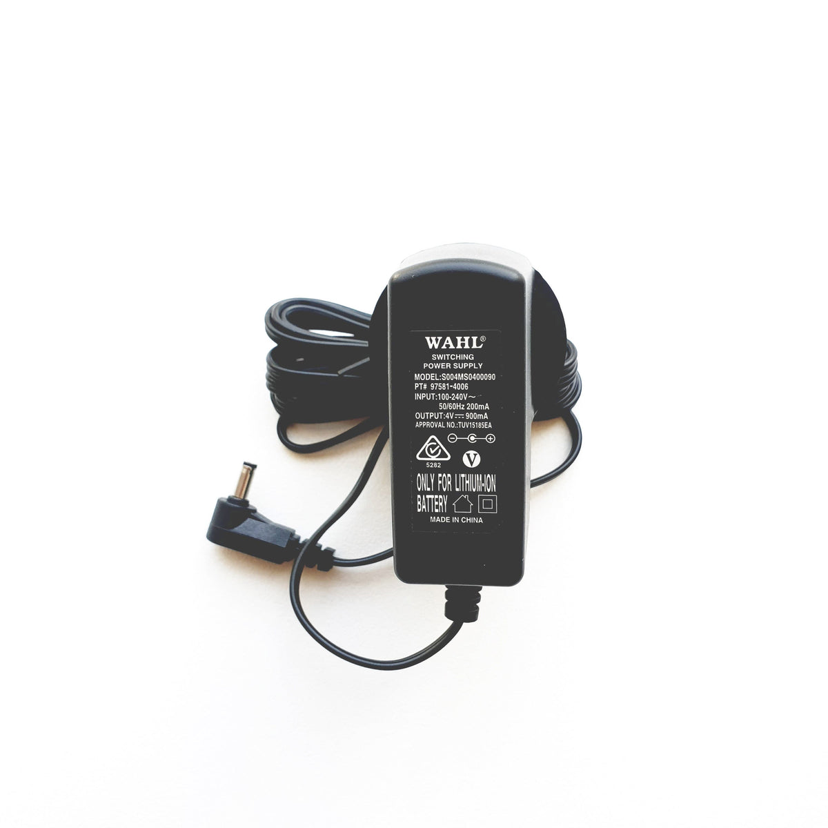 WAHL Replacement CHARGER (Model S004MS0400090) Male for Lithium Ion/ Multi Groom