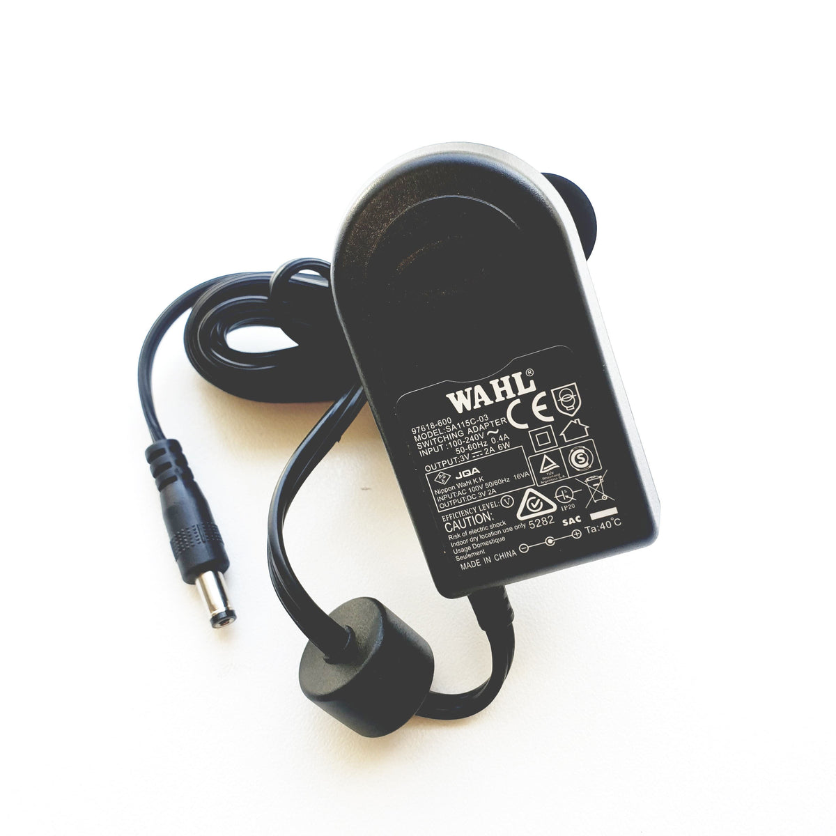 WAHL Replacement CHARGER (Model SA115C-03) Male for Pro Series