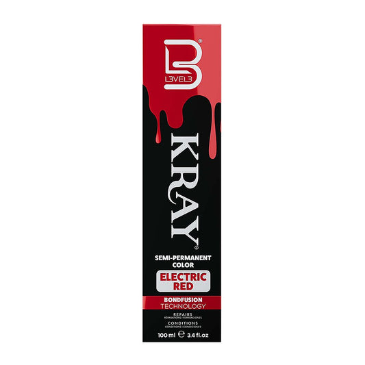 L3VEL3 Kray Semi Permanent Hair Colour 100ml - Electric Red