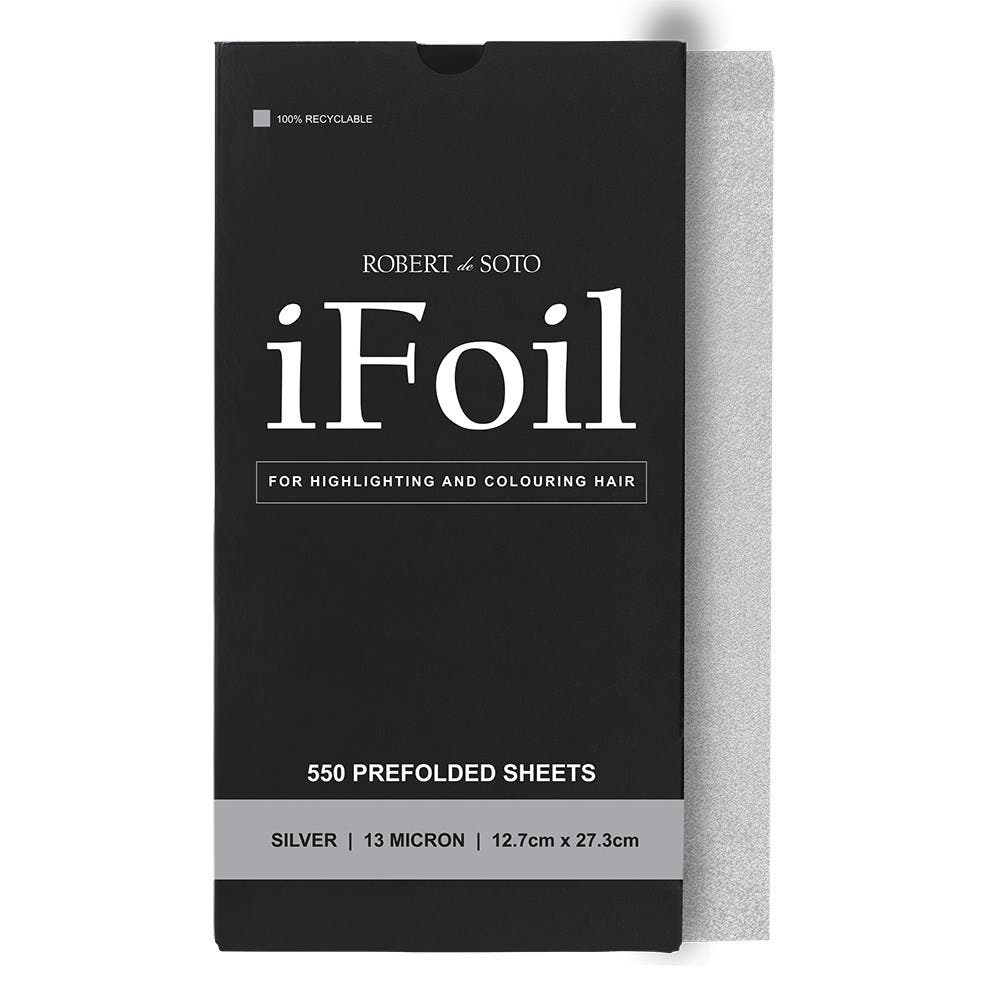Robert de Soto iFoil Pre Folded Foil 13 Micron 550 Sheets,12.7cm x 27.3cm Silver 137855