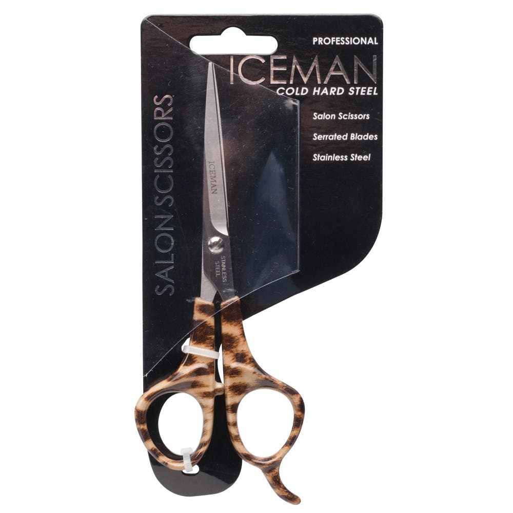 Iceman Salon Pro Leopard 6" Hairdressing Scissors 170622