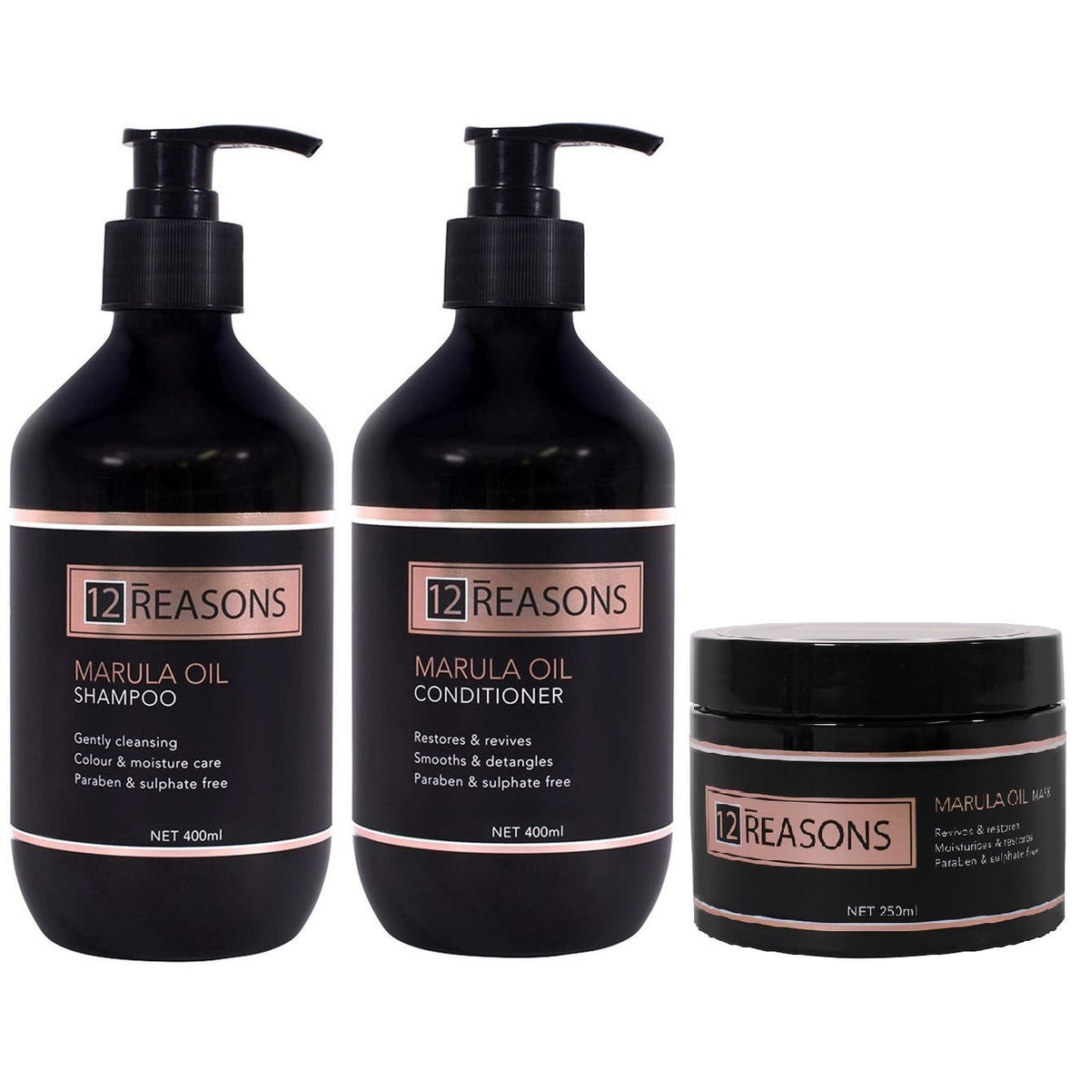 12Reasons Marula Oil Hydrate and Restore Trio (Marula Oil DUO & Mask 250ml)