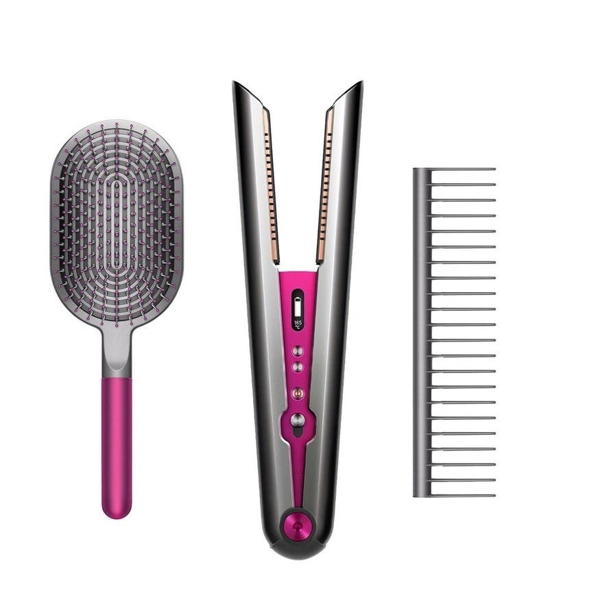 Dyson Corrale Hair Straightener Special Gift Edition - Nickel Fuchsia