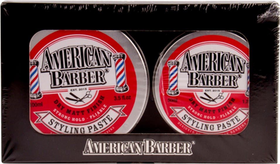 American Barber Styling Paste Strong Hold Duo 100ml + 50ml tin