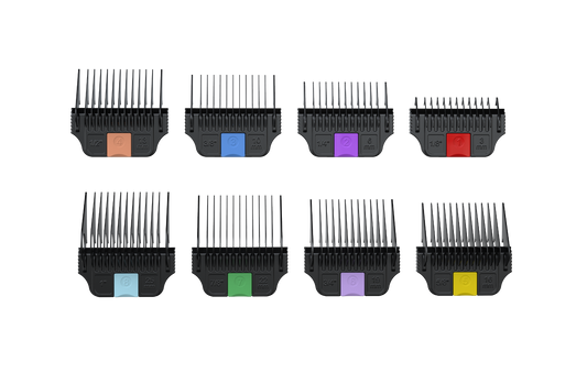 Wahl Stainless Steel Attachment Comb Set 1–8  for Wide Detachable Blade/ Wide Attachment Guides 3031224