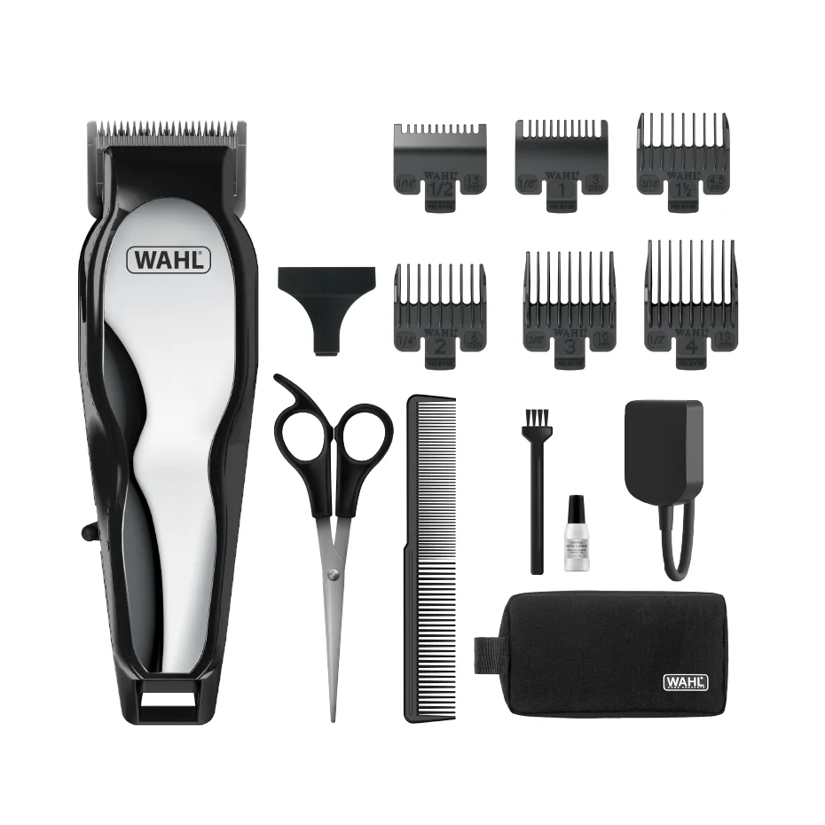 Wahl Zero to BuZZ lithium-ion cordless hair clipper kit with guards, scissors, comb, charger and pouch