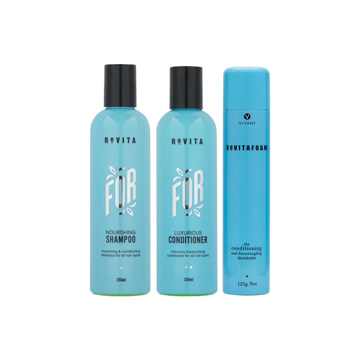 Revita For Perfect Luxury Pack (Nourishing Shampoo, Luxurious Conditioner & Revita Foam)