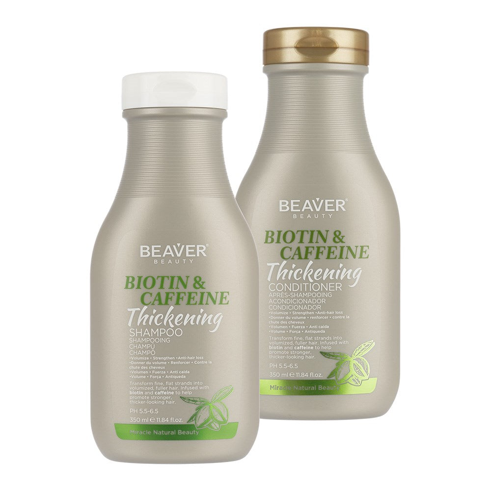 Beaver Biotin And Caffeine Thickening Shampoo & Conditioner 350ml