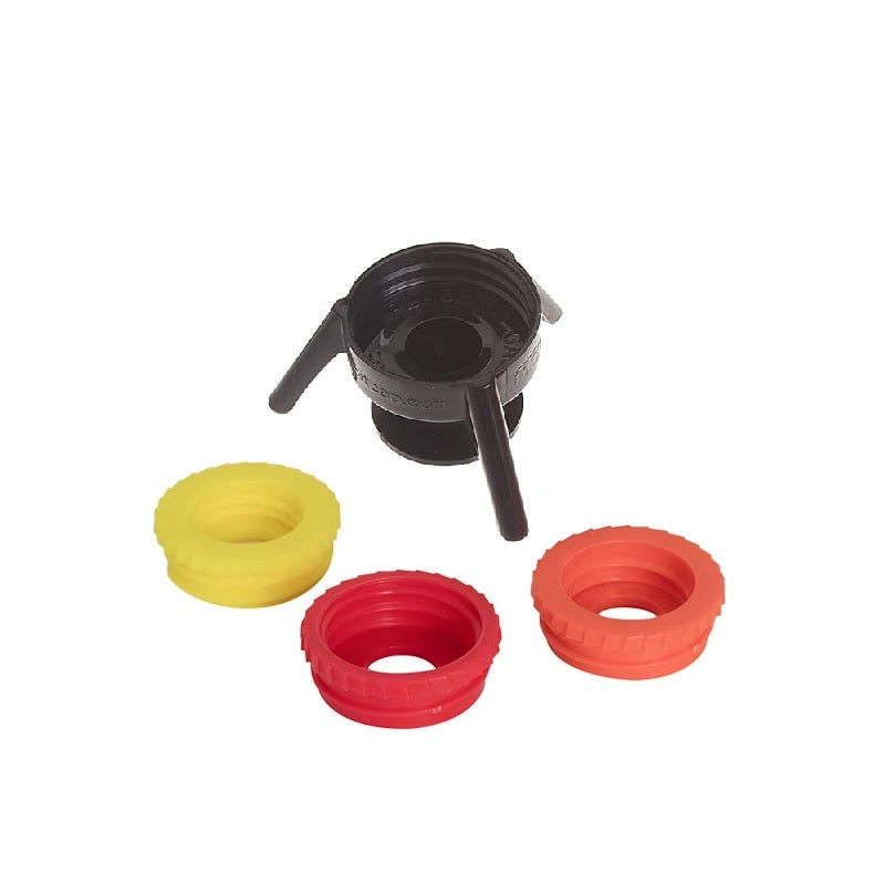 Flip-It! Dispenser Cap System – Universal Upside Down Bottle Emptying Kit for Shampoo, Lotion & Condiment Bottles No Retail Packaging