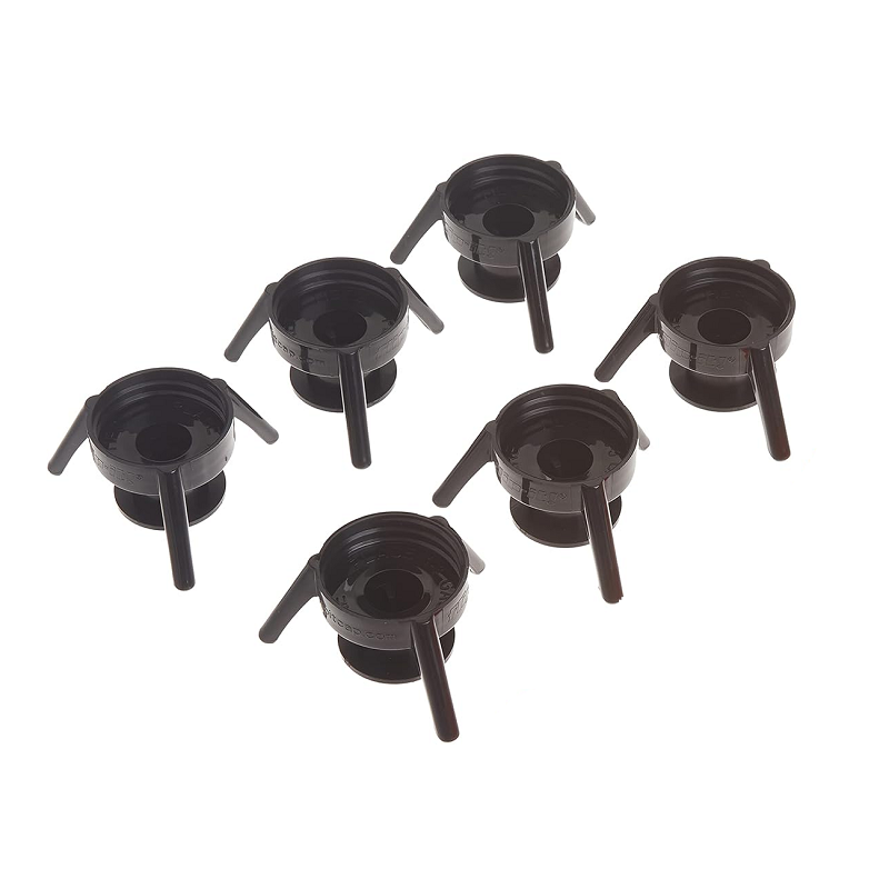 Flip-It Bottle Emptying Kit: XL Dispensing Stands 38mm 6-Pack - Black