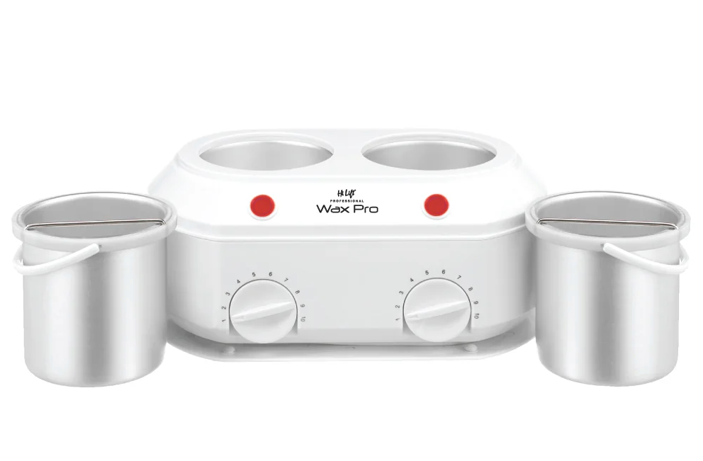 Hi Lift Twin Ceramic Wax Pot Professional 1 Litre and 1 Litre Removable Inserts