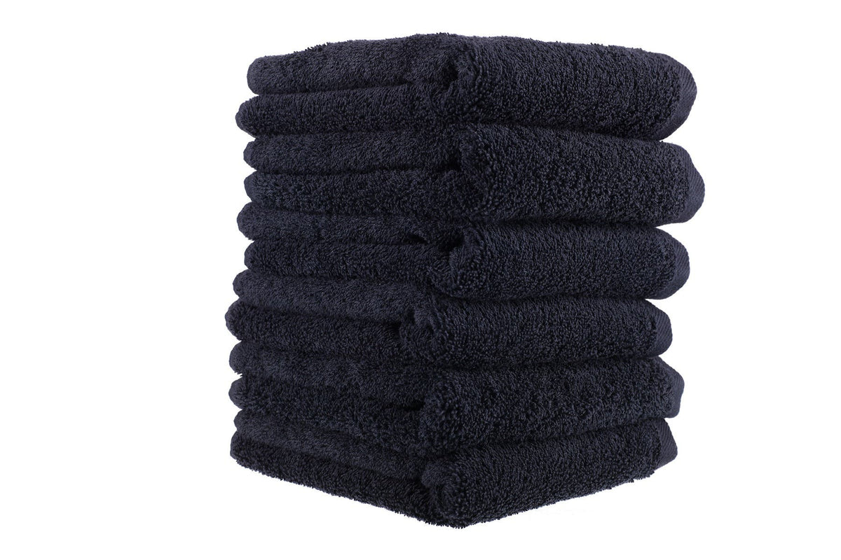 SSS Hair 135g Black Salon Towels – 10 Pack | 100% Cotton, Bleach-Resistant, 40x70cm