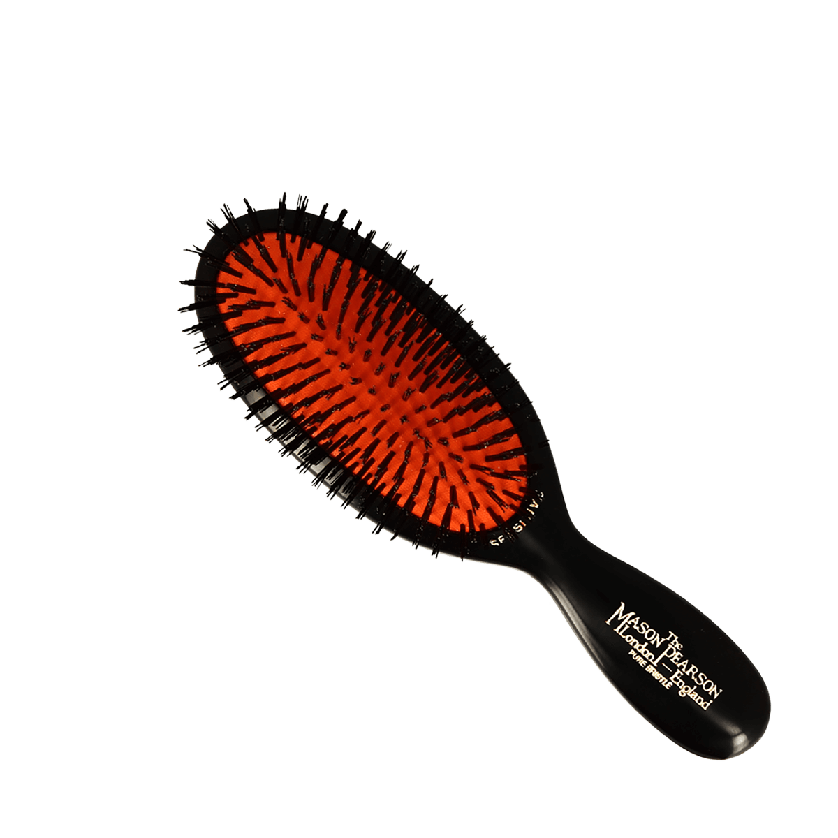 Mason Pearson Pocket Sensitive Pure Bristle SB4 -Dark Ruby / Black