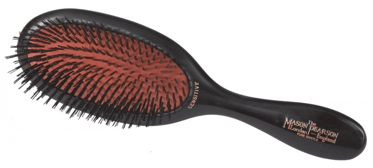 Mason Pearson Sensitive Handy Size Boar Bristle Brush for fine hair - SB3 - Dark Ruby/Black