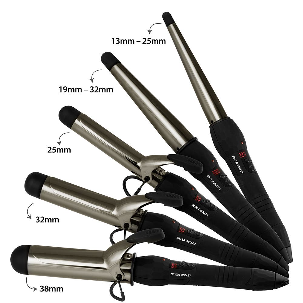 Silver Bullet Fastlane Titanium Black Curling Iron * Size Options