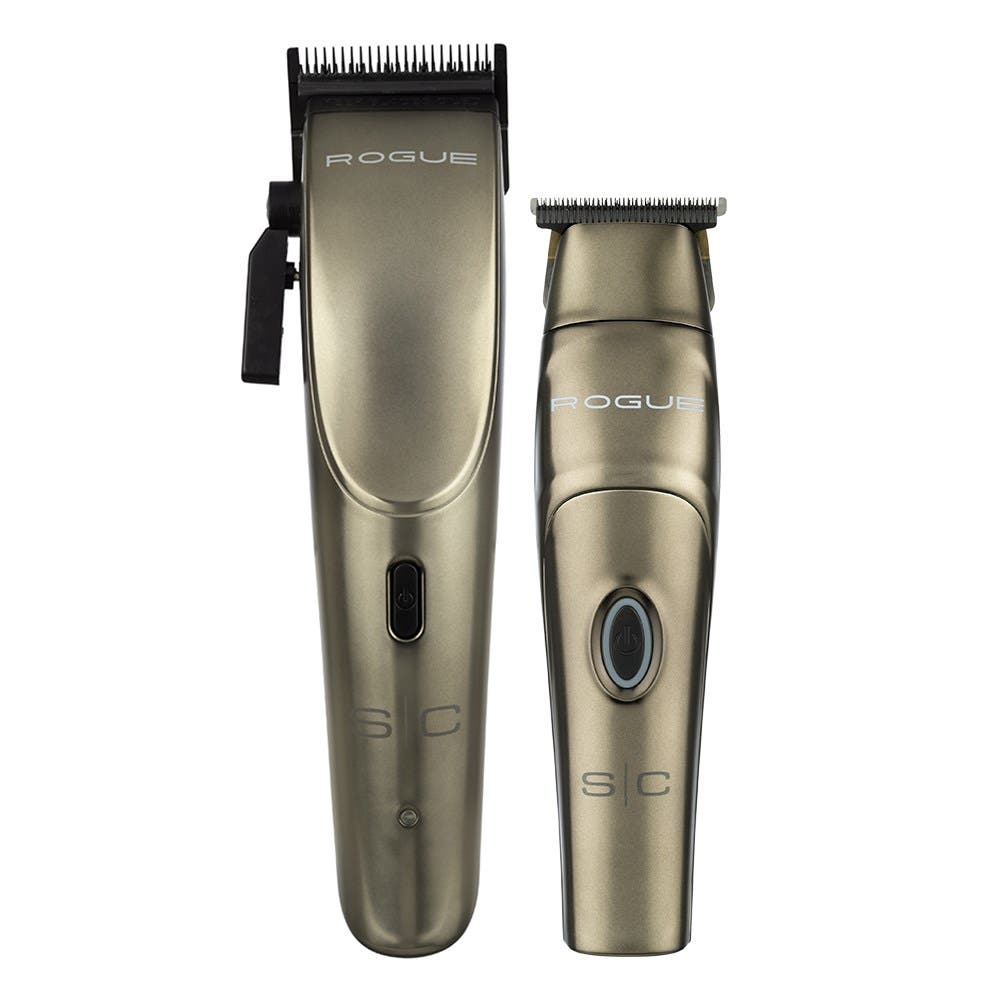 StyleCraft by Silver Bullet ROGUE - Cordless Modular Clipper and Trimmer, Brass 900921
