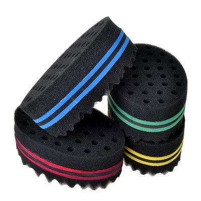 Double Sided Hair Twist Sponge for Dreds and Afro Hair * Choose Colour