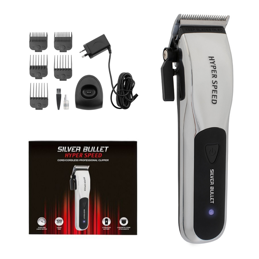 Silver Bullet Hyper Speed Hair Cord / Cordless Clipper