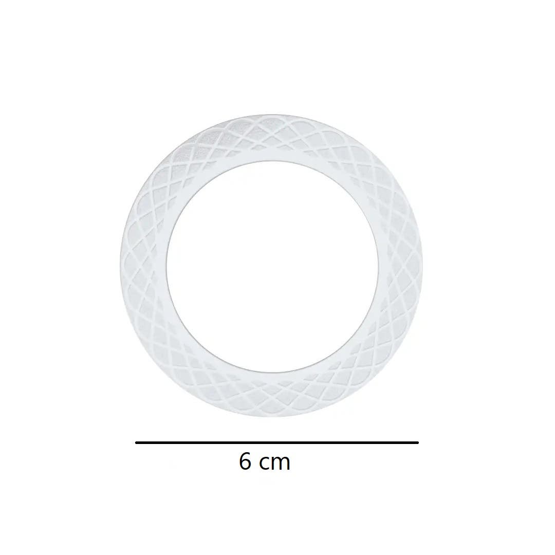 Magnetic Metal Plate Ring Wireless Charger Iron Sheet Sticker For Magnet Metal Tools - White