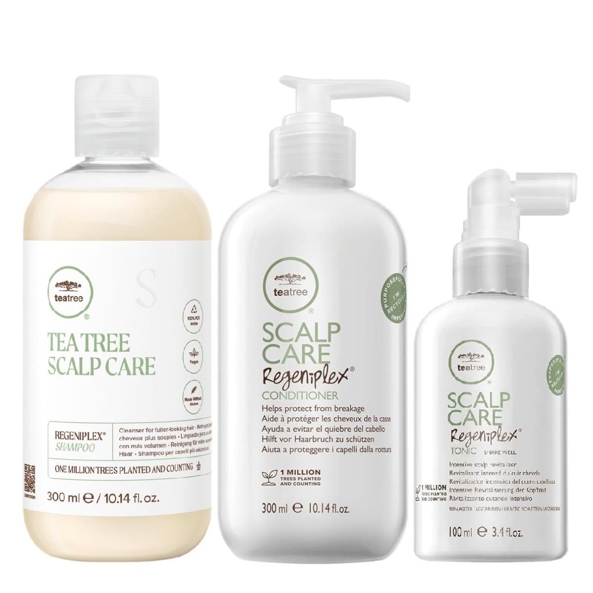 Paul Mitchell Tea Tree Scalp Care Regeniplex Regimen Trio Kit (Shampoo, Conditioner & Tonic)