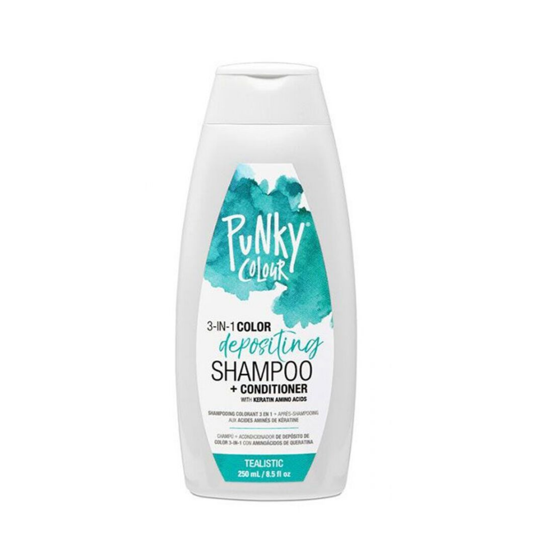 Punky Colour 3-in-1 Color Depositing Shampoo + Conditioner - Tealistic