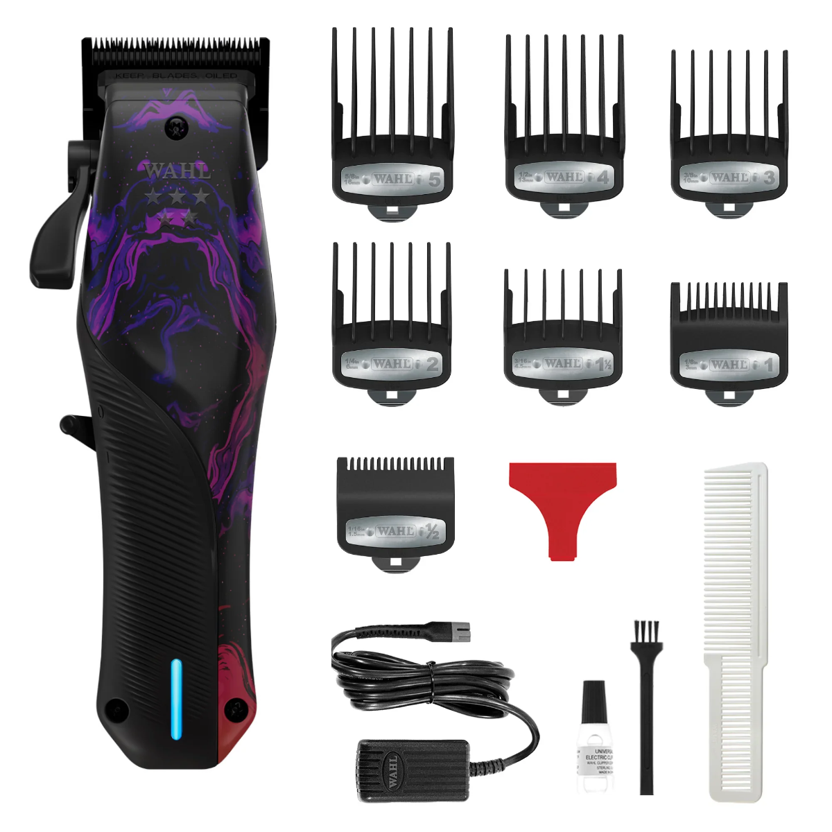 Wahl Professional 5 Star Vapor LE Cord/Cordless Clipper with F32 Fadeout Blade – High-Speed Brushless Motor, 8000 RPM, 2.5 Hr Runtime