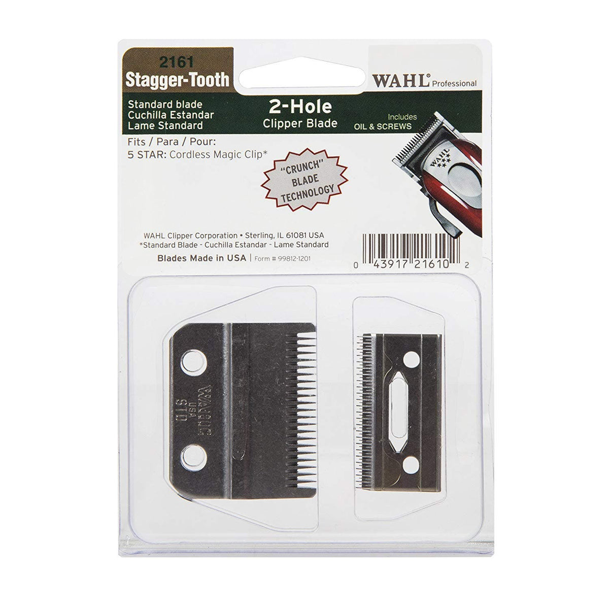 Wahl Magic Cordless Stagger Tooth Blade 02161-400
