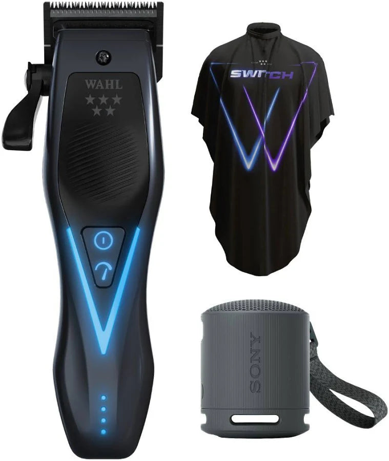 Wahl Vapor Switch clipper bundle with Sony ULT Field 1 Sony speaker and Wahl cape