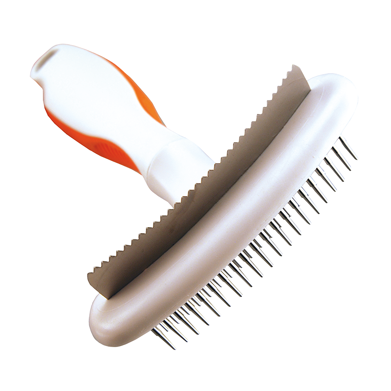 Wahl Animal White/Orange Double Row Rake with Shedding Blade WE58909