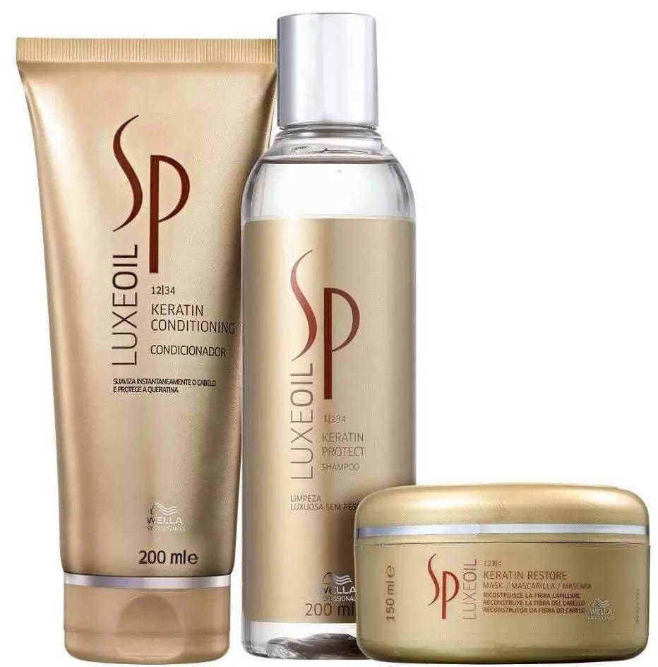 Wella Professionals SP Luxeoil Trio Pack ( Shampoo, Conditioner, Mask)