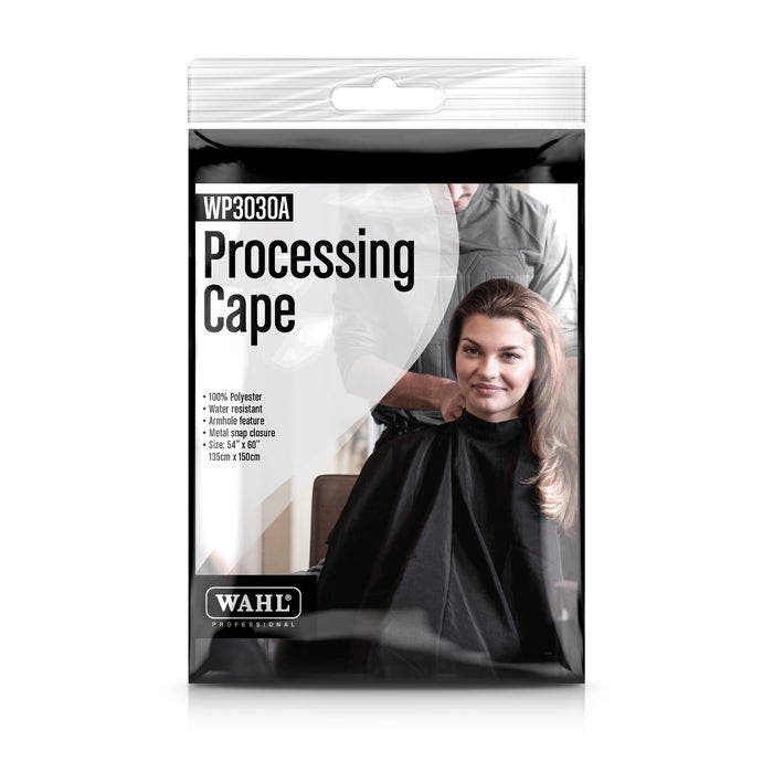 WAHL Professional Processing Cape 3030A Reach through feature 100% Polyester Chemical Resistant