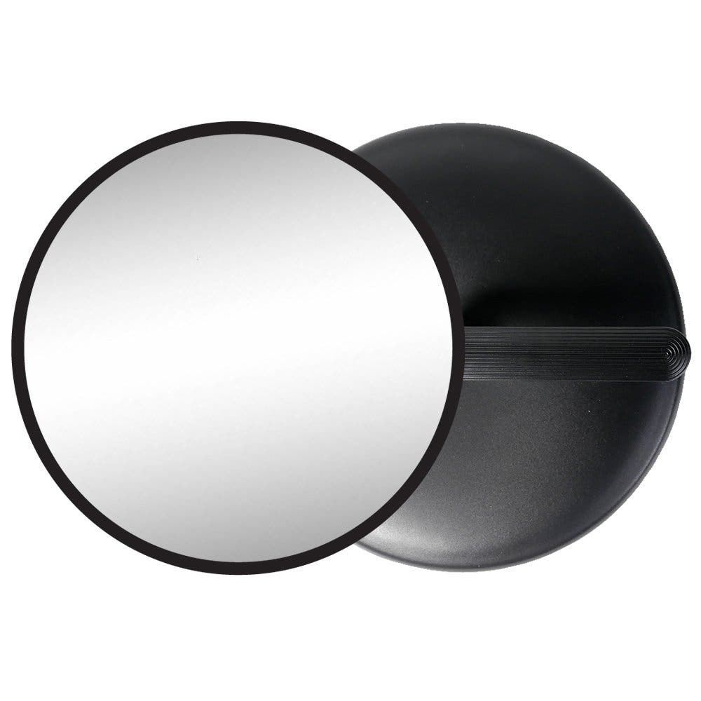 Hi Lift Black Portable Round Salon Mirror With Handles - ZMI001